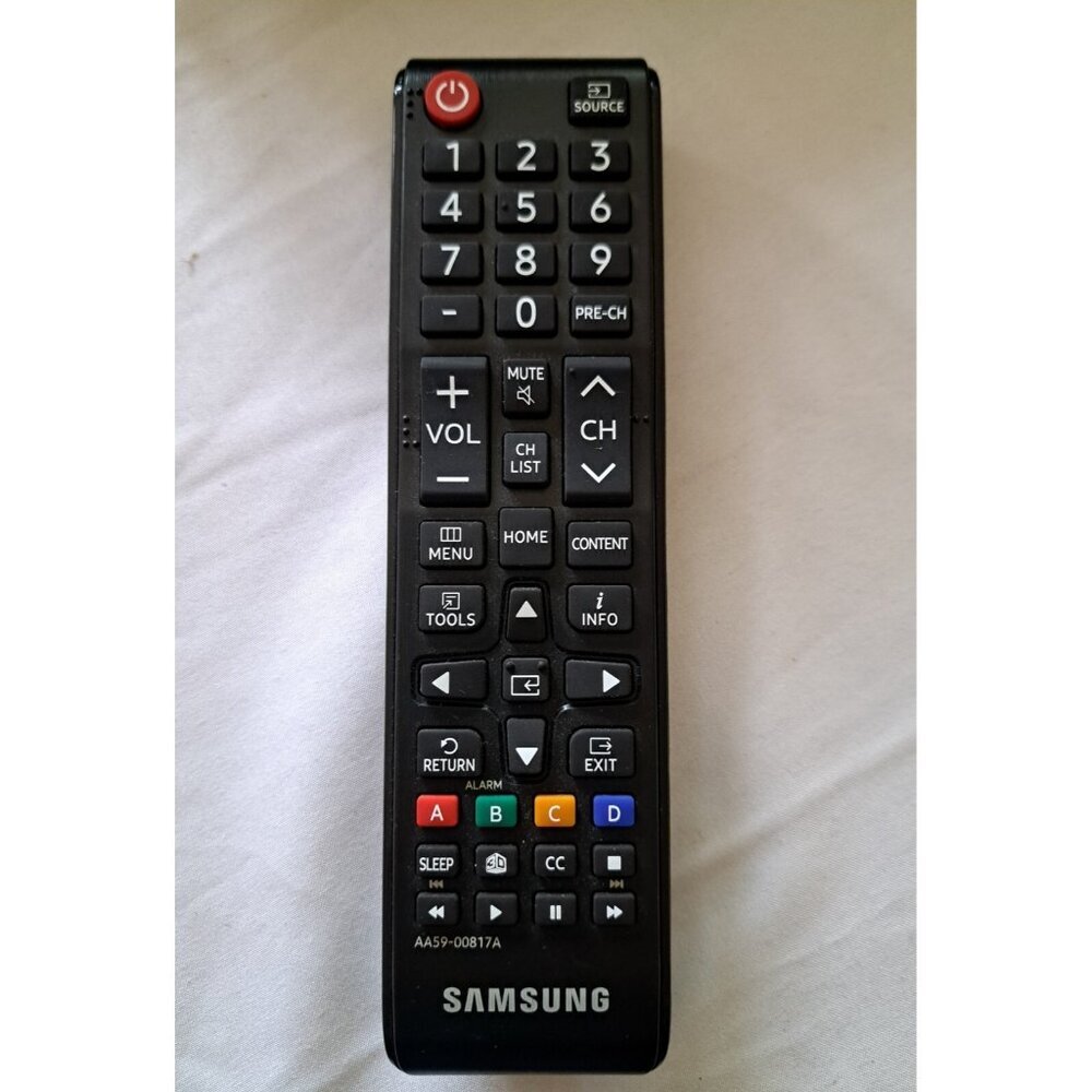 Samsung AA59-00817A Black Television Remote Control Rectangular Battery Operated